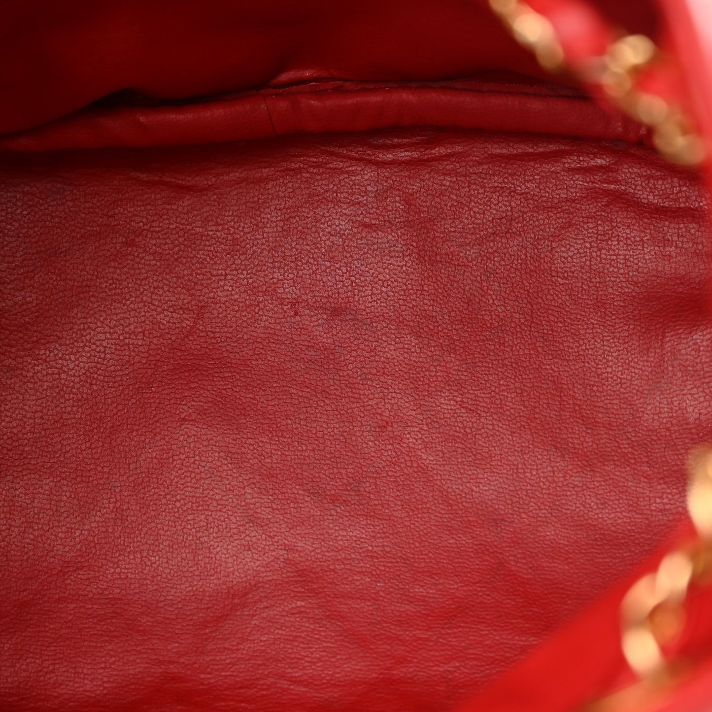 Lambskin CC Drawstring Shoulder Bag Red