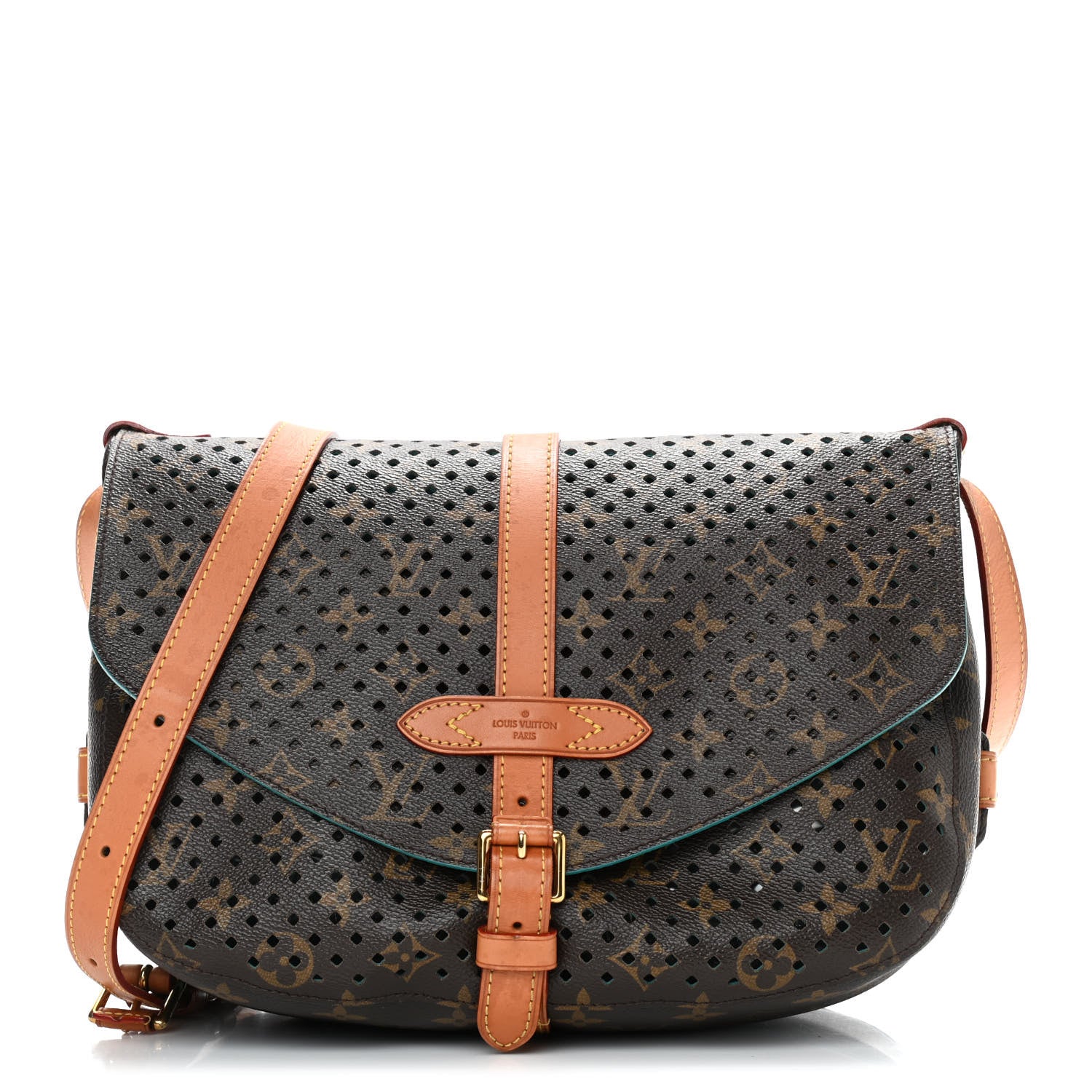 Louis Vuitton Monogram SC Flore Saumur Teal 1 of 12