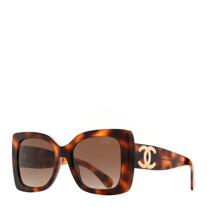 Chanel Square Polarized CC Sunglasses 5494 Tortoise Brown 1 of 7
