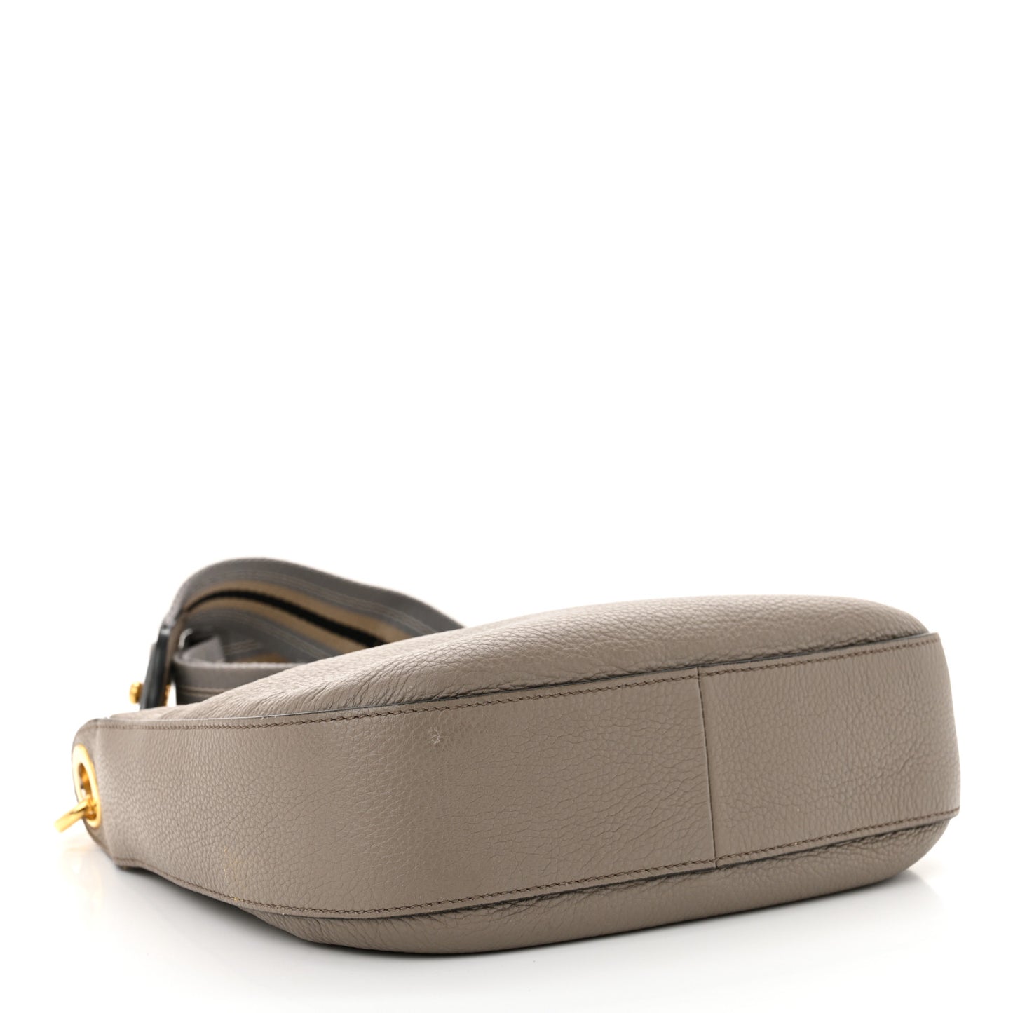 Vitello Phenix Zippered Messenger Hobo Argilla