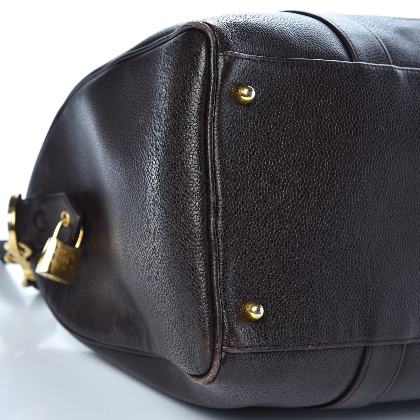 Caviar Timeless CC Duffel Bag Brown