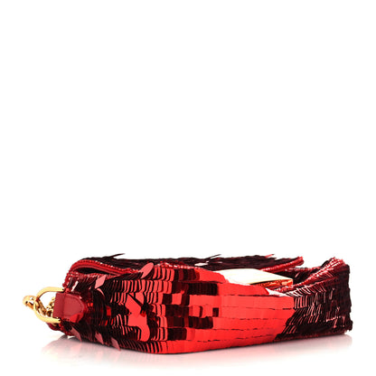 Fendi Sequin Paillettes Vitello Grace Sex and the City Mini Baguette Mattone 4 of 11
