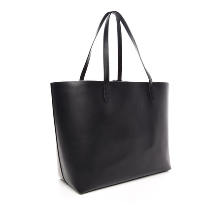 Mansur Gavriel Calfskin Large Shopping Tote Black Flamma 4 of 8