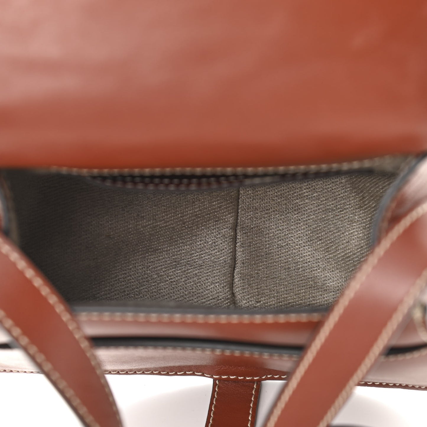 Nappa Shiny Calfskin Patchwork Small Marcie Round Crossbody Sepia Brown
