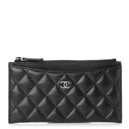 Chanel Caviar Quilted Classic Zip Pouch Black 1 of 8