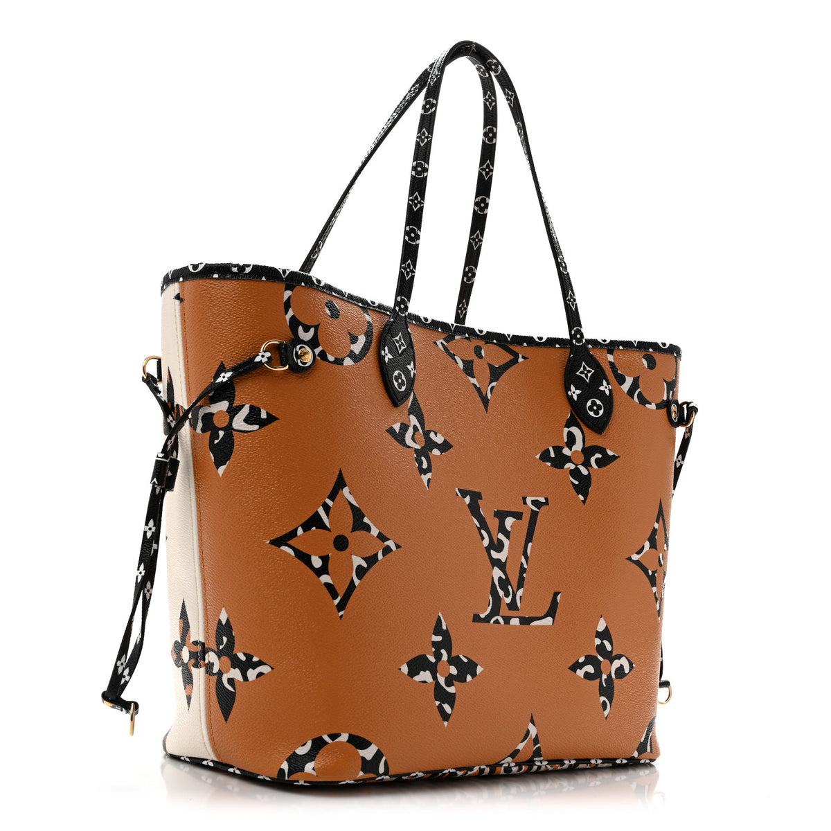 Louis Vuitton Monogram Giant Jungle Neverfull MM Ivory 3 of 10