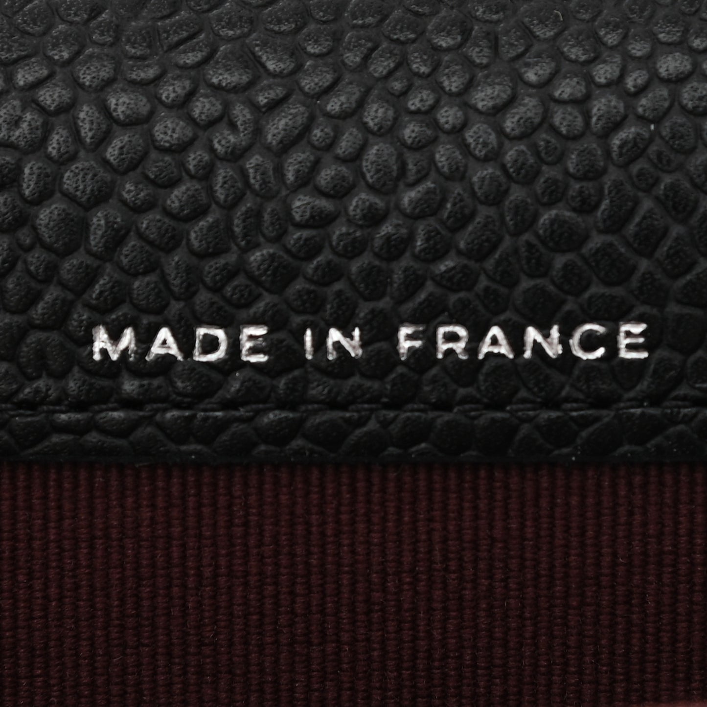 Caviar Quilted Flap Card Holder Wallet Black