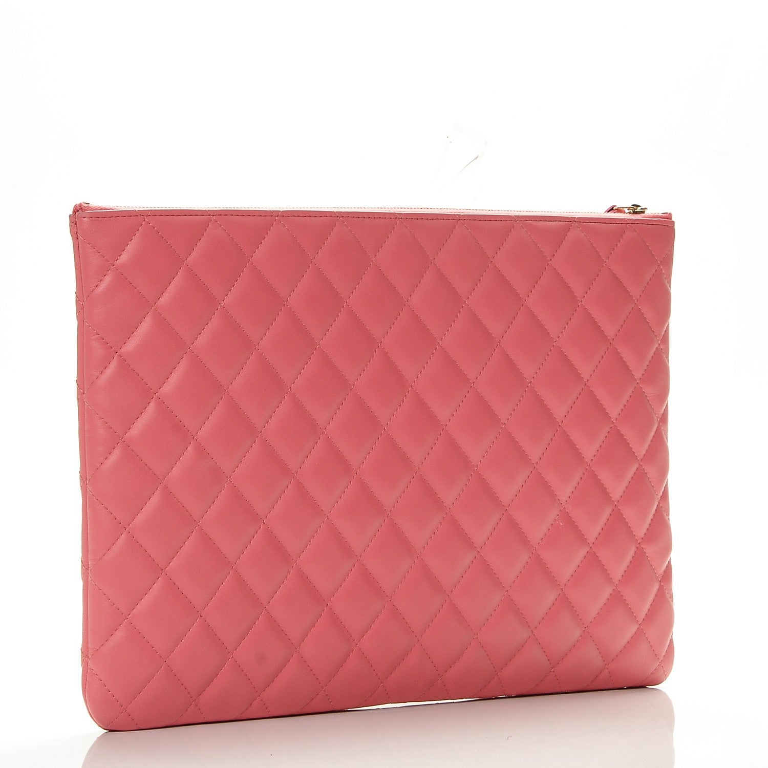 Chanel Lambskin Quilted Large Casino Beauty CC Cosmetic Case Fuchsia 3 of 7