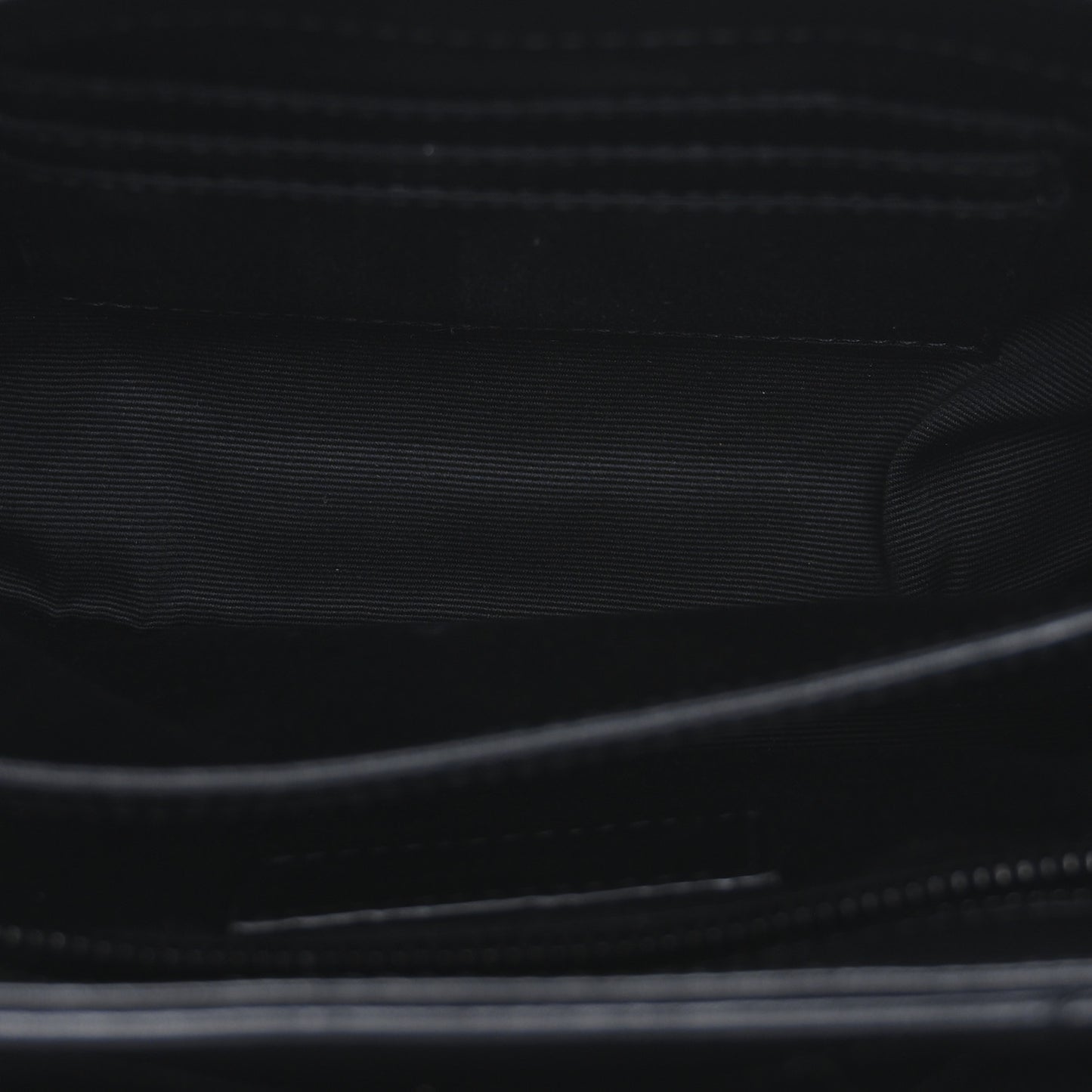 Calfskin Y Quilted Monogram Monochrome Toy Loulou Crossbody Bag Black