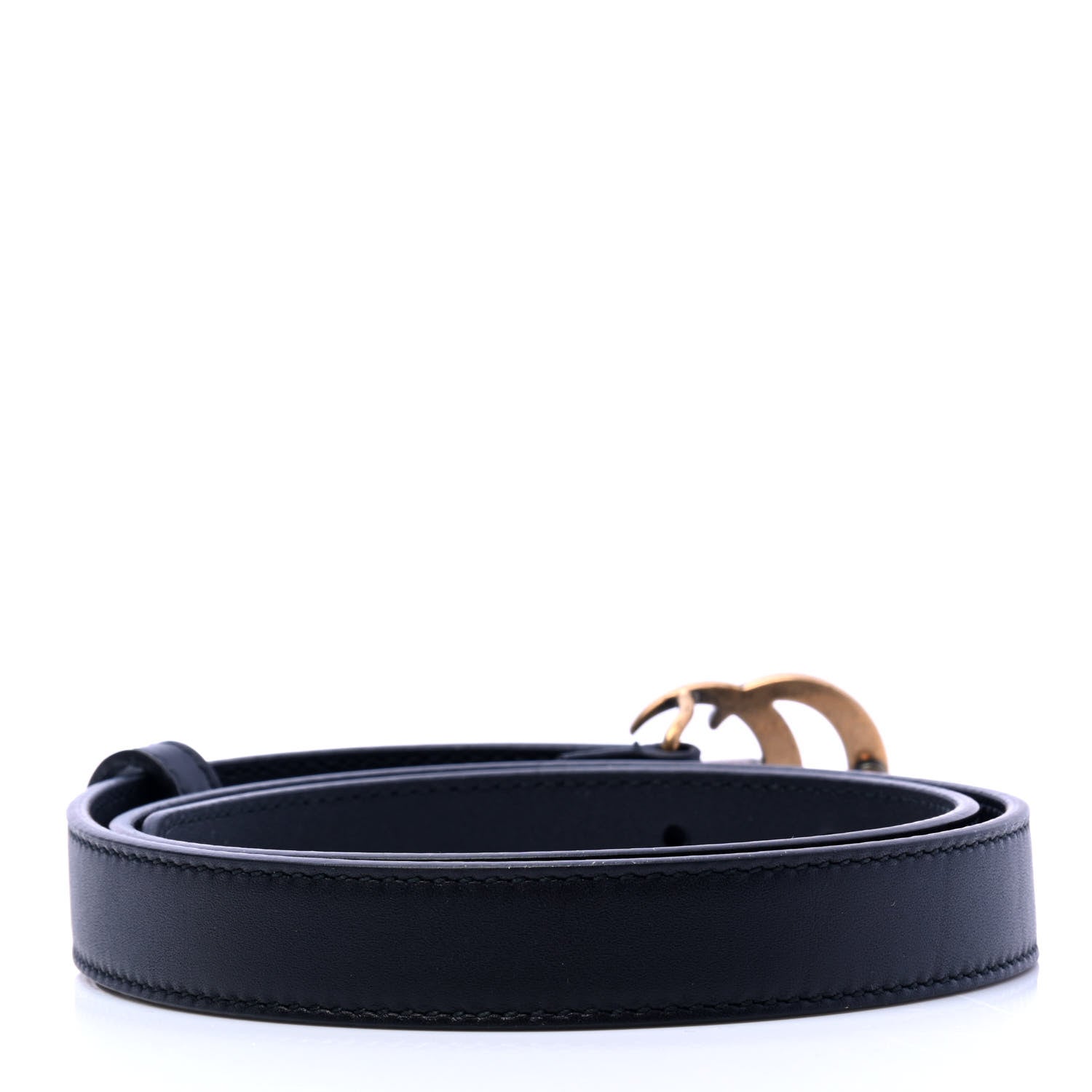 Gucci Calfskin Double G 20mm Belt 70 28 Black 2 of 6
