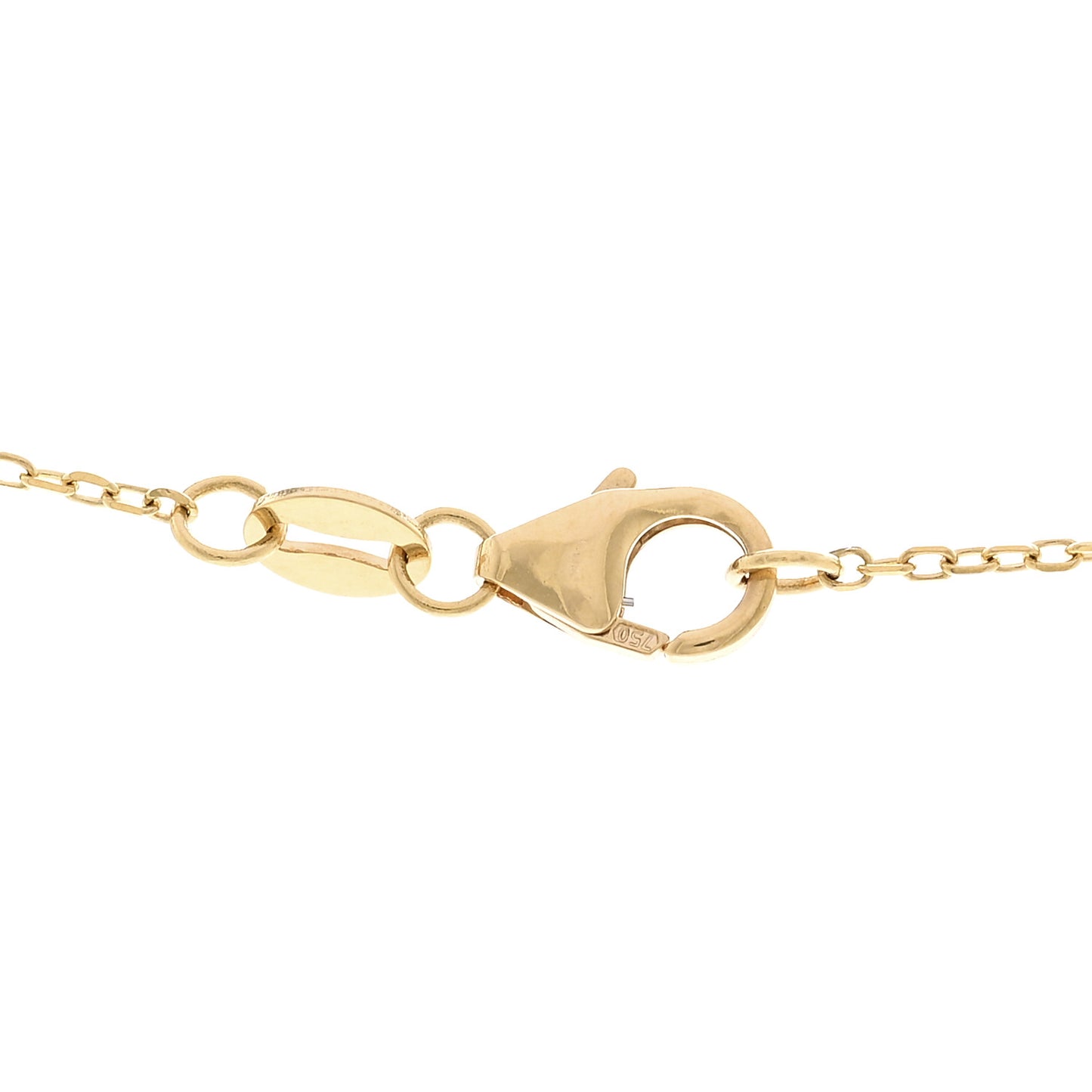 18K Yellow Gold Diamond Initial M Miniature Heart Drop Pendant Necklace
