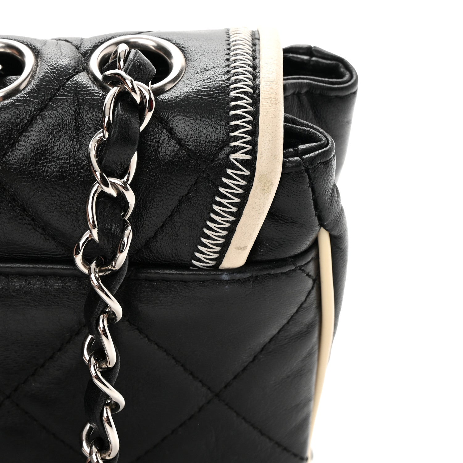 Chanel Lambskin East West Mademoiselle Flap Black 13 of 13