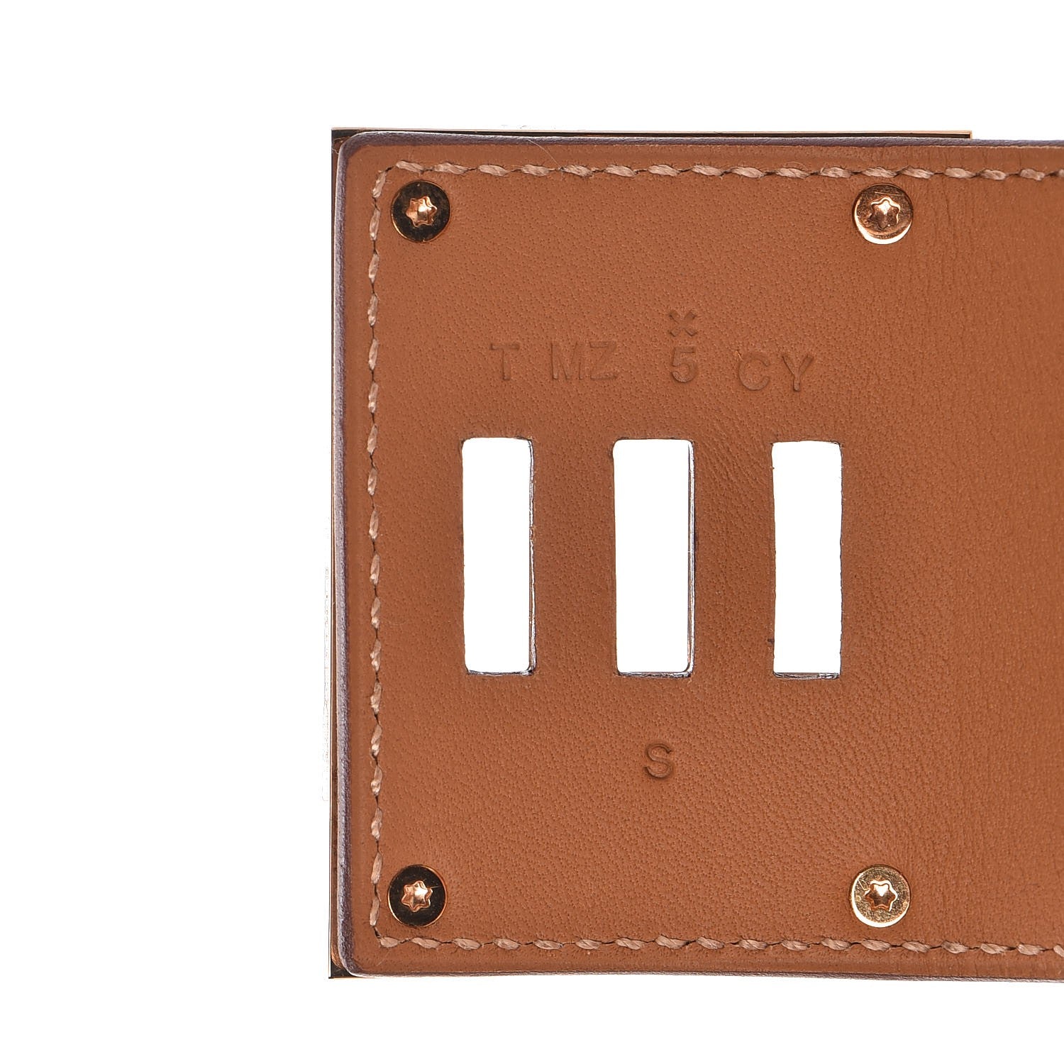 Hermes Barenia Kelly Extreme Dog Bracelet S Fauve 6 of 7