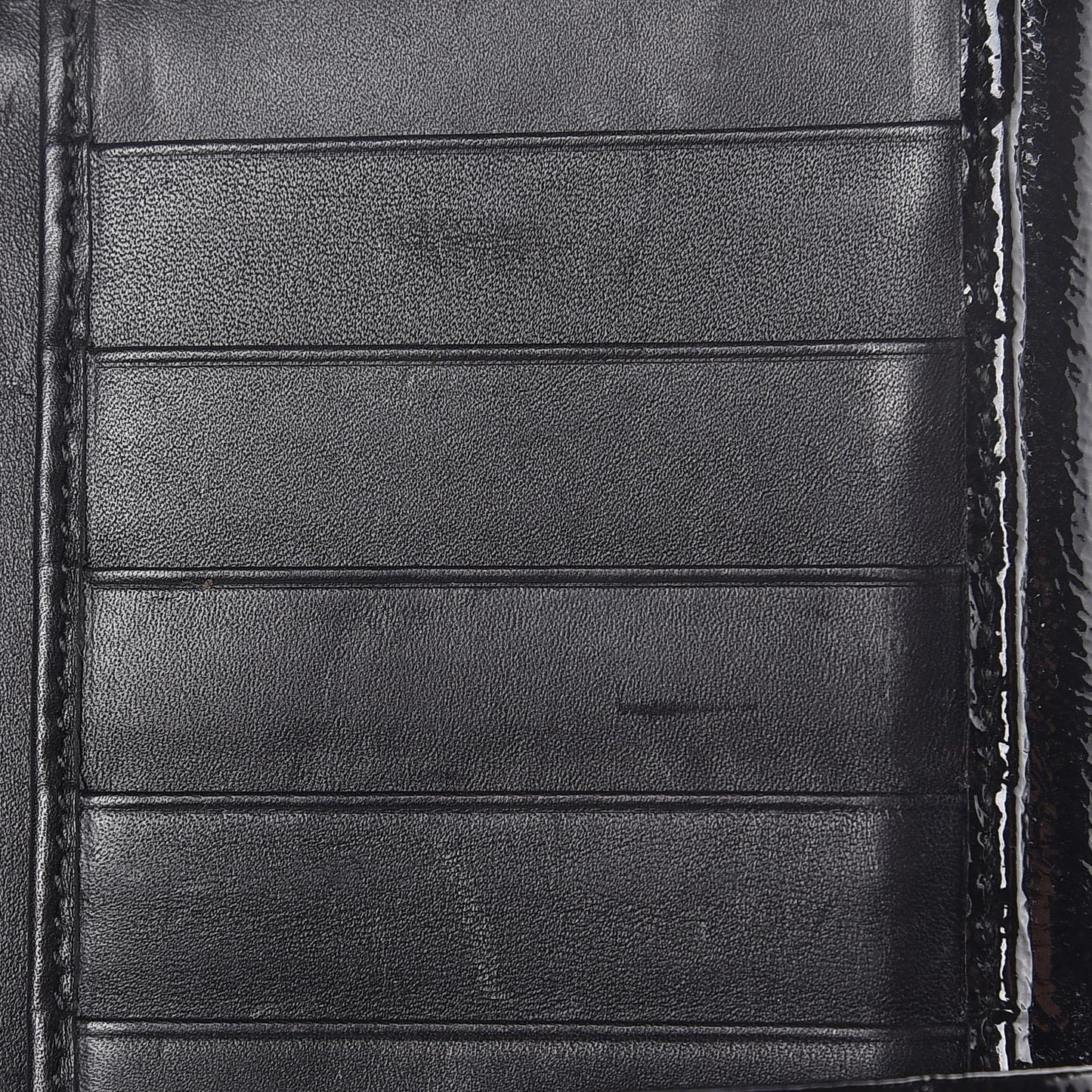 Textured Patent Belle De Jour Wallet Black