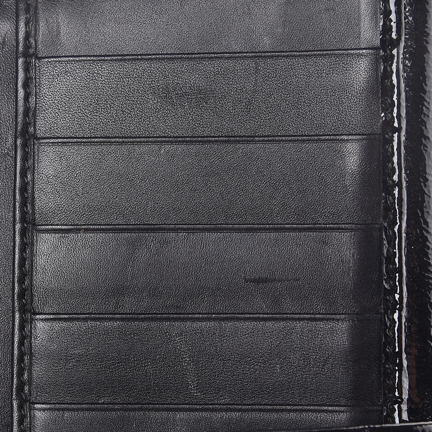 Saint Laurent Textured Patent Belle De Jour Wallet Black 9 of 10