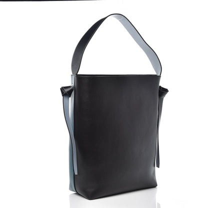 Celine Shiny Smooth Calfskin Small Twisted Cabas Ocean Black 11 of 16