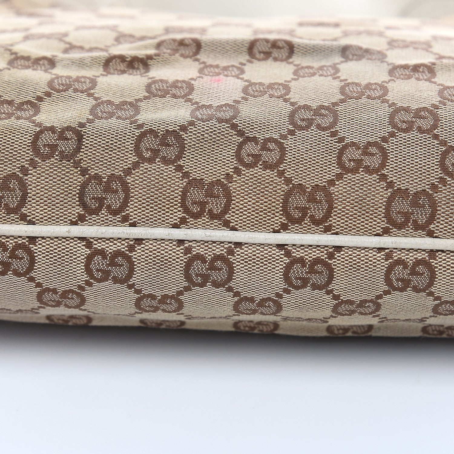 Gucci Monogram Creole Hobo Ivory 9 of 20