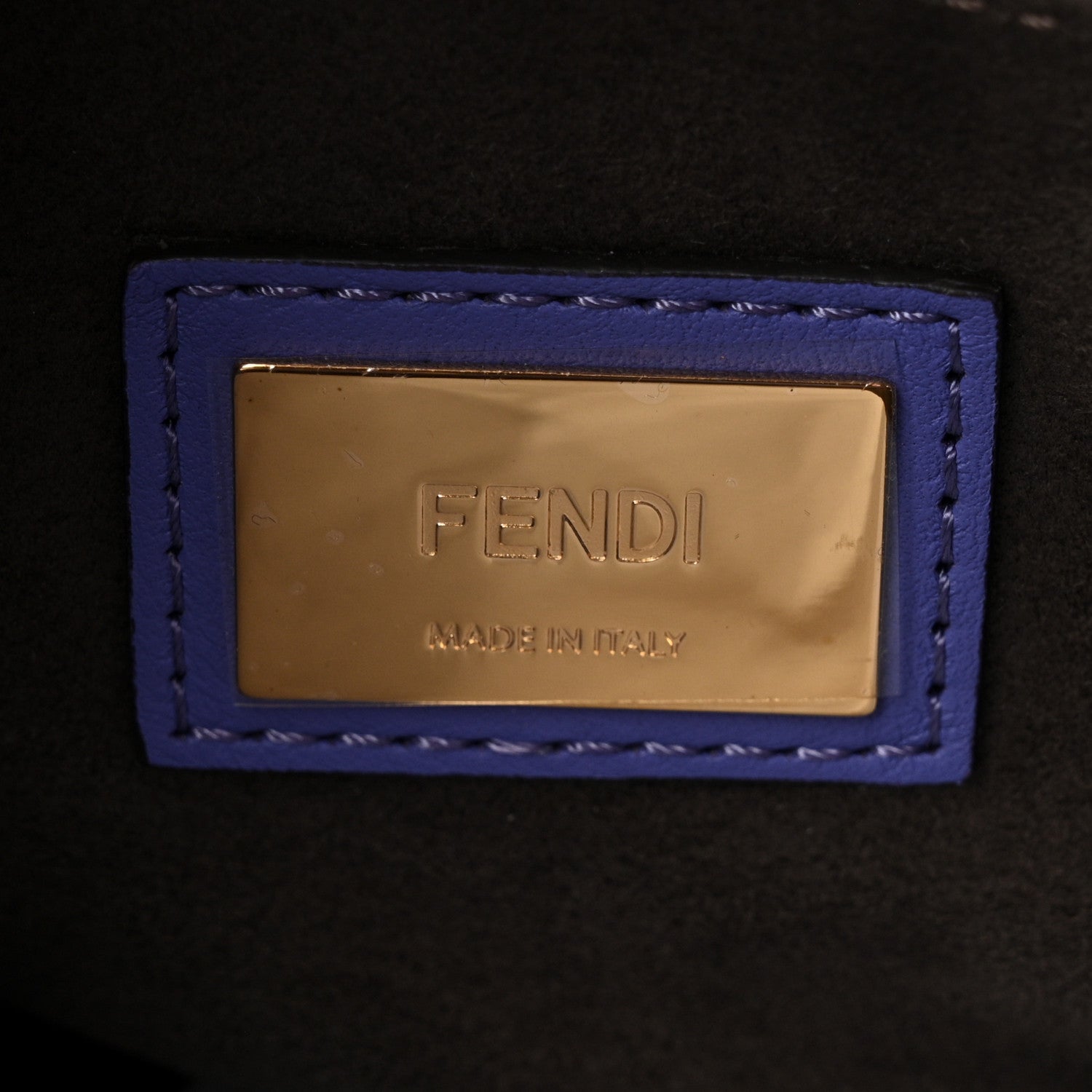 Fendi Vitello Seta Medium Peekaboo Iconic Satchel Viola Cassis 7 of 13