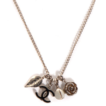Chanel Charm CC Necklace Silver 1 of 4