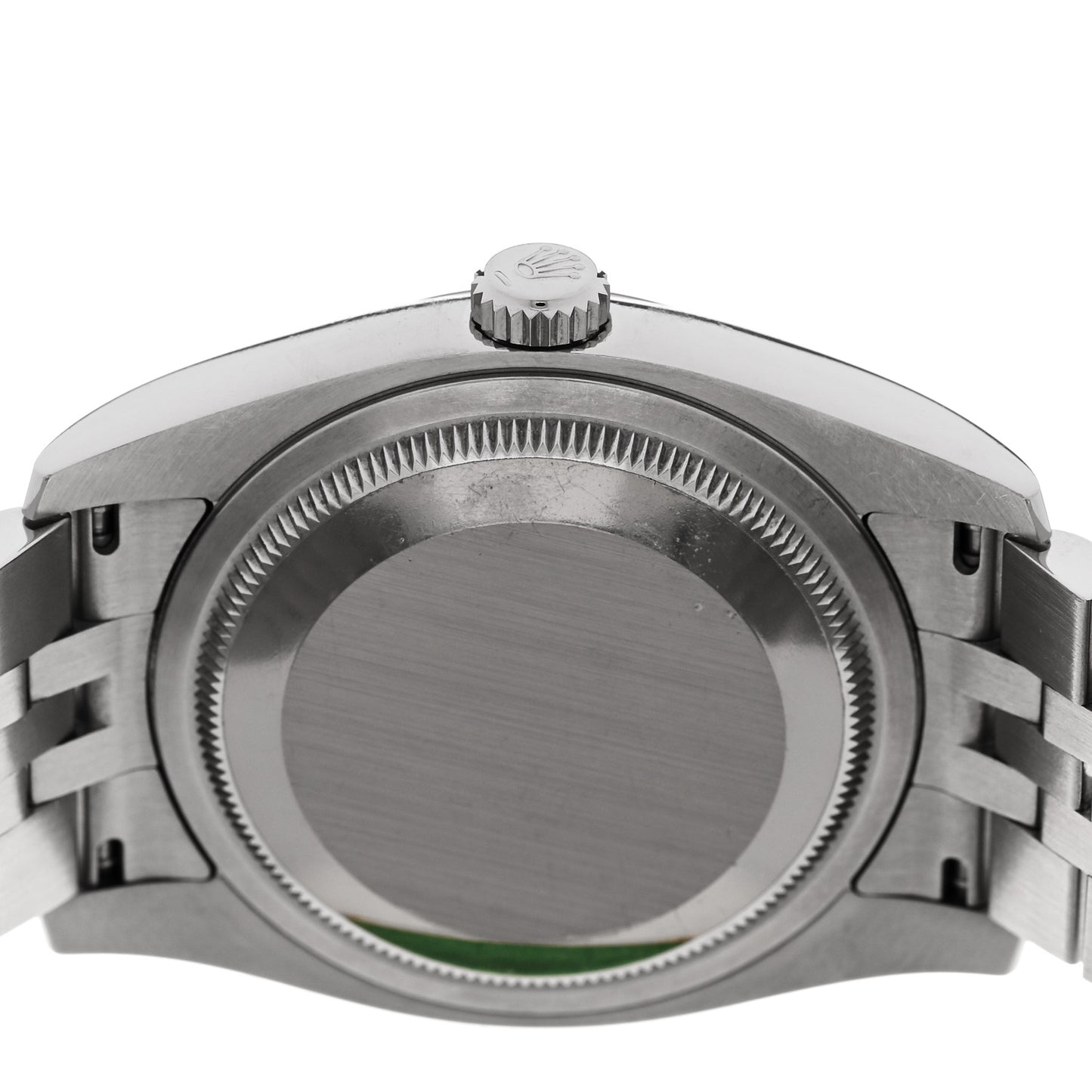 Stainless Steel 18K White Gold Diamond 36mm Oyster Perpetual Datejust Watch Black 116234