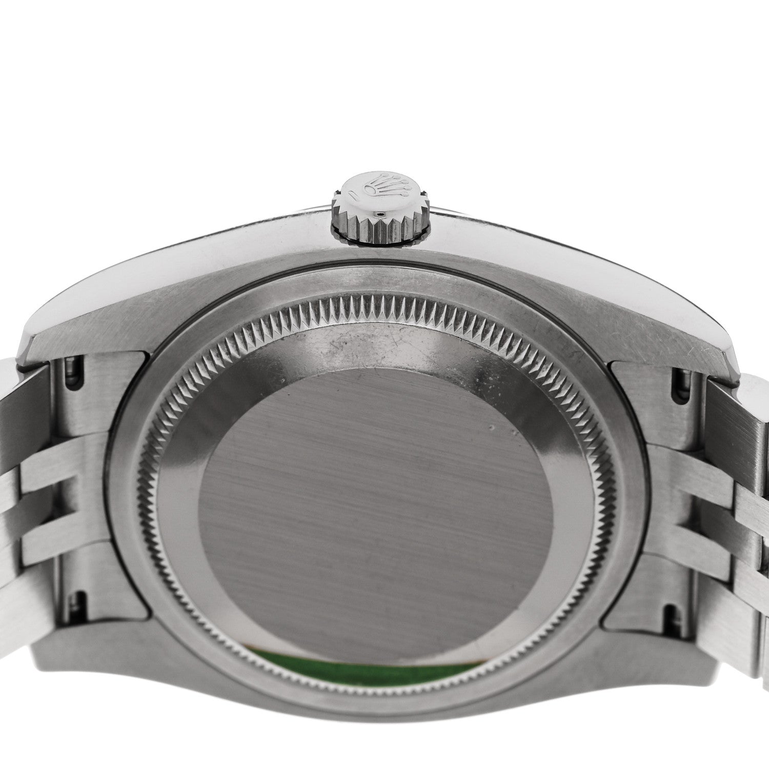 Rolex Stainless Steel 18K White Gold Diamond 36mm Oyster Perpetual Datejust Watch Black 116234 4 of 5