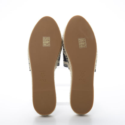 Christian Dior Oblique Embroidered Granville Espadrille 15mm Slippers 39.5 Deep Blue 5 of 9