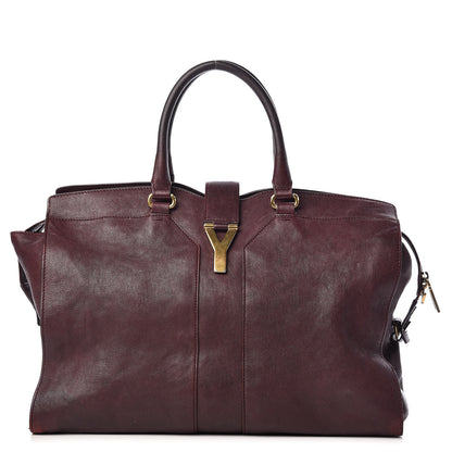Saint Laurent Sheepskin Large Cabas ChYc Plum 1 of 23
