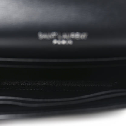 Saint Laurent Patent Calfskin Small Monogram Envelope Wallet Black 5 of 6