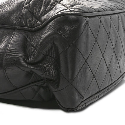 Chanel Lambskin Quilted CC Shopping Tote  Tote Black 9 of 10