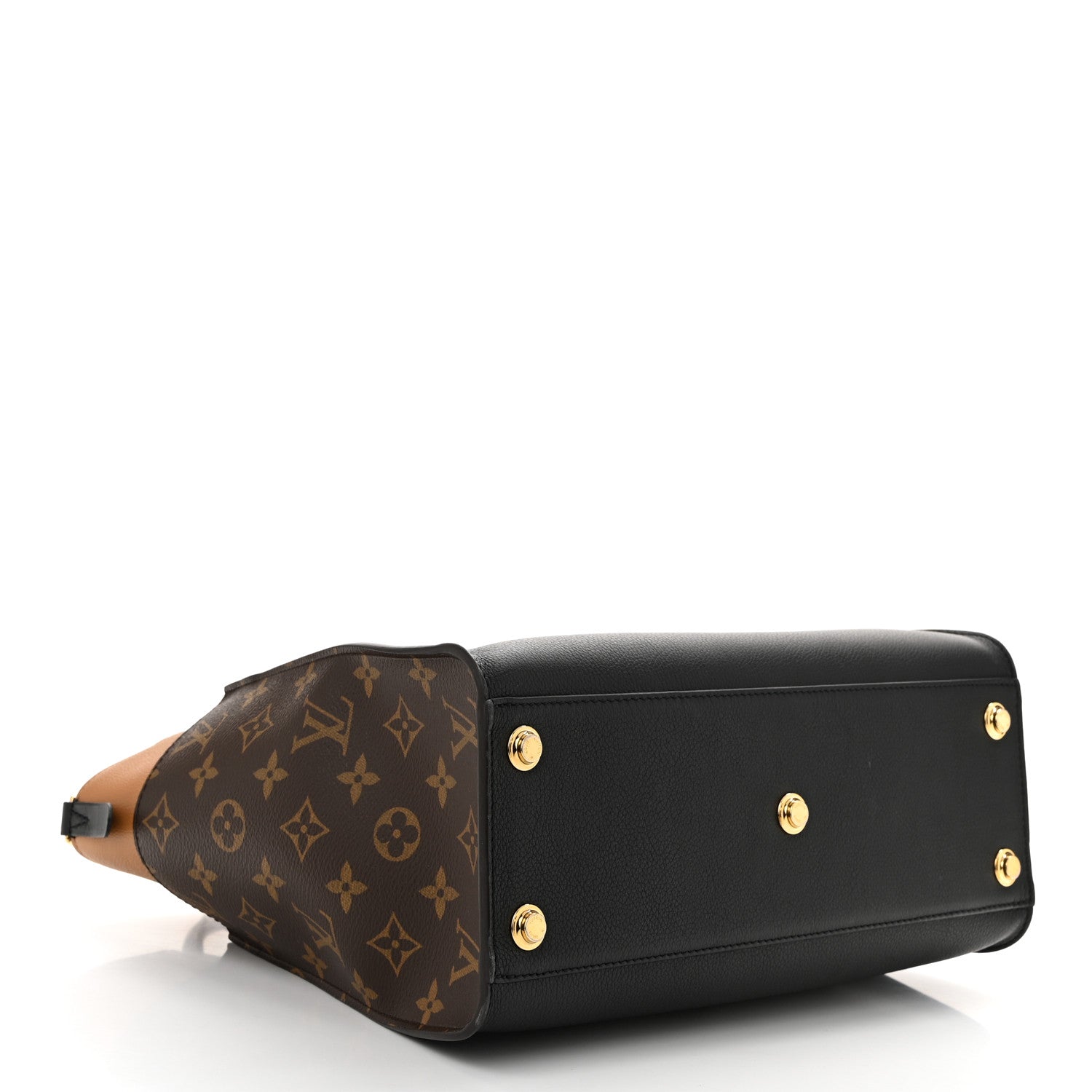 Louis Vuitton Calfskin Monogram On My Side Black 4 of 9