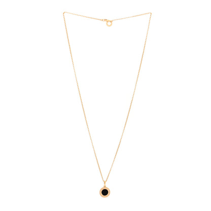 Bulgari 18K Yellow Gold Black Onyx BVLGARI BVLGARI Pendant Necklace 3 of 4