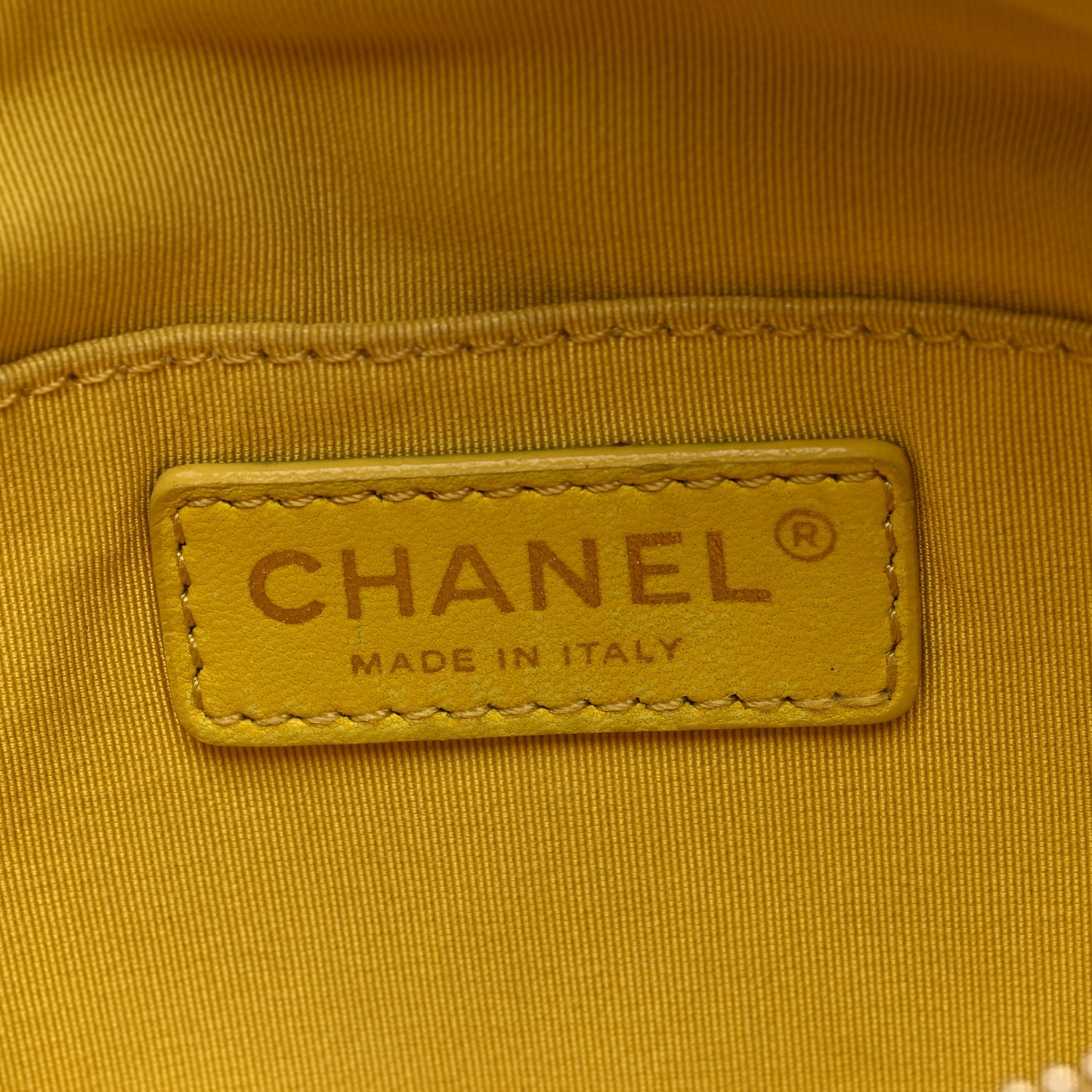 Crumpled Glazed Lambskin Quilted Waist Bag Fanny Pack Yellow