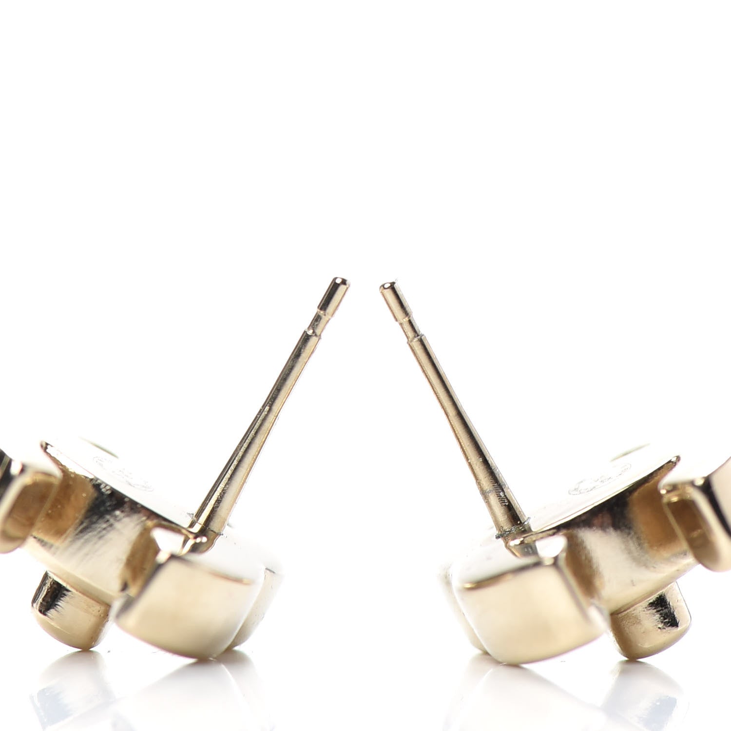 Chanel Metal CC Turnlock Earrings Gold 3 of 4