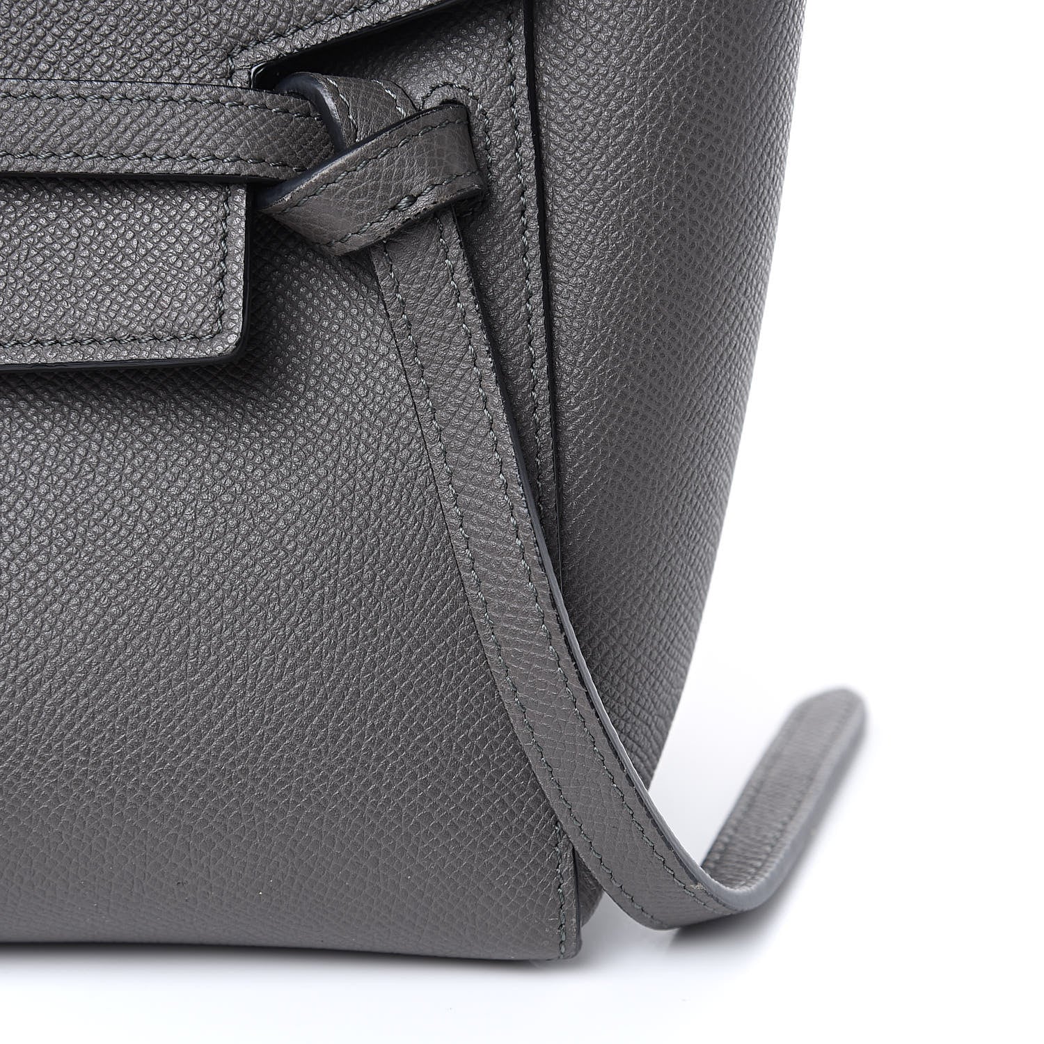 Celine Grained Calfskin Nano Belt Bag Grey 10 of 12