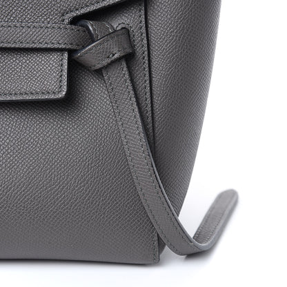 Celine Grained Calfskin Nano Belt Bag Grey 10 of 12