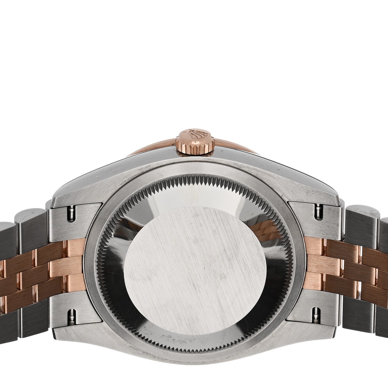 Rolex Stainless Steel 18K Everose Gold Diamond 36mm Oyster Perpetual Datejust Watch Rhodium Roman 126281RBR 4 of 4
