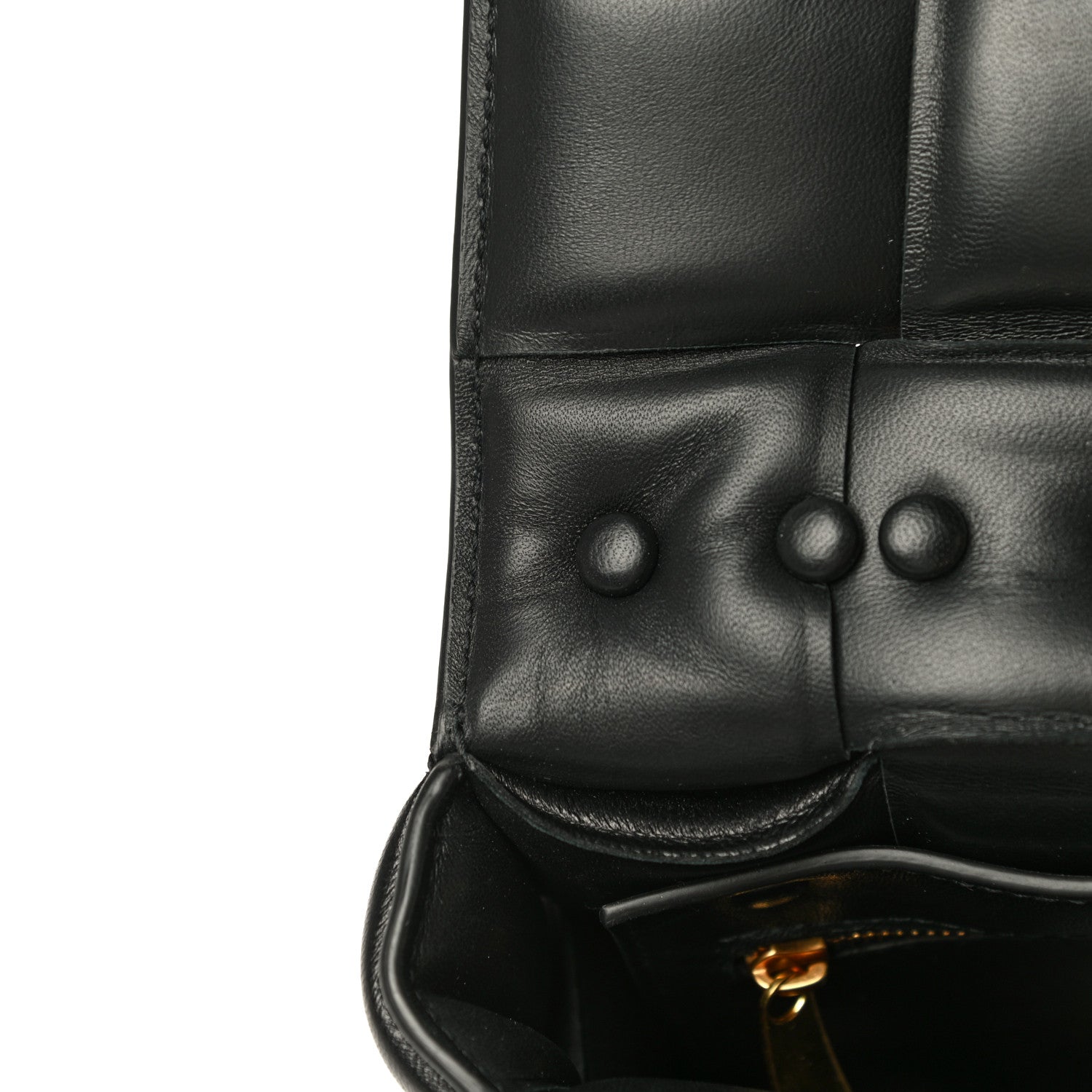 Bottega Veneta Lambskin Maxi Intreccio Padded Chain Cassette Crossbody Bag Black 16 of 16