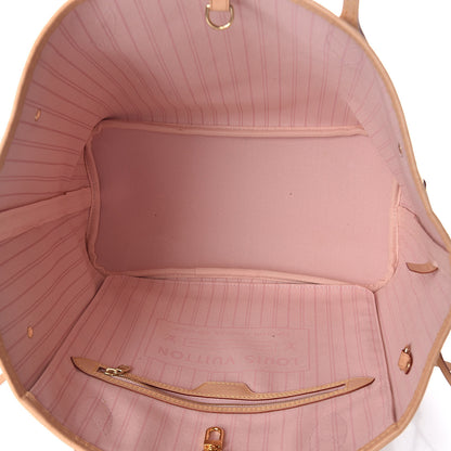 Louis Vuitton Damier Azur Neo Neverfull MM Rose Ballerine 5 of 11