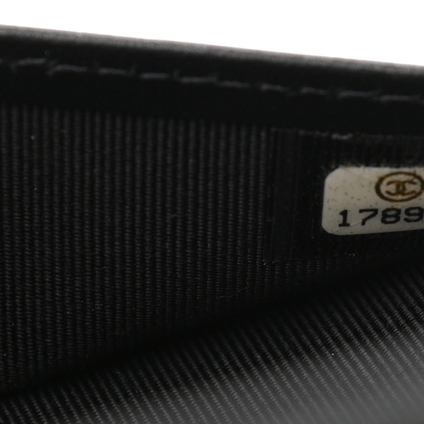 Iridescent Caviar Quilted Passport Holder Black