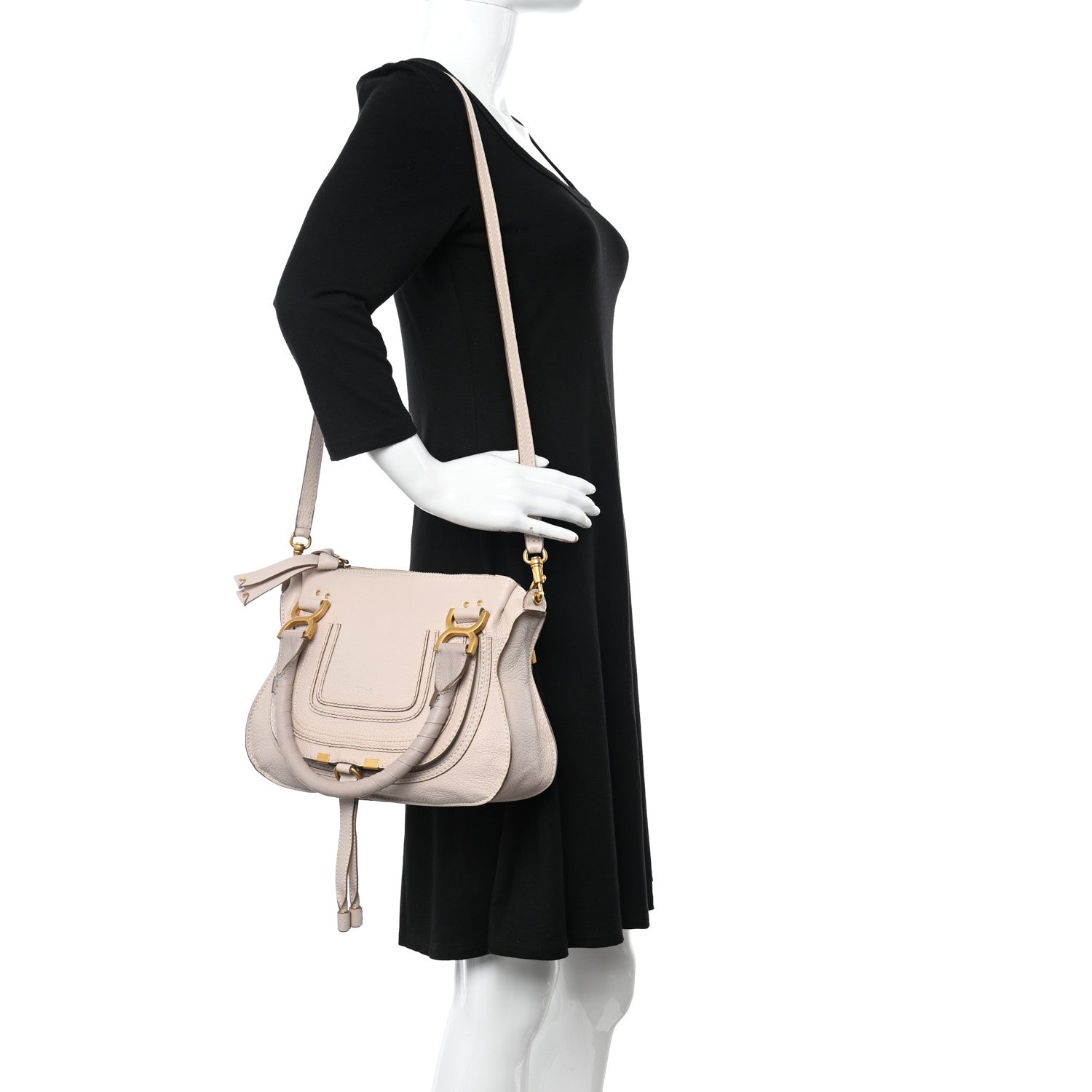 Chloe Calfskin Small Marcie Satchel Pale Pink 2 of 13