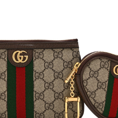 Gucci GG Supreme Monogram Web Ophidia Utility Belt Bag 75 30 Beige Ebony New Acero 11 of 16