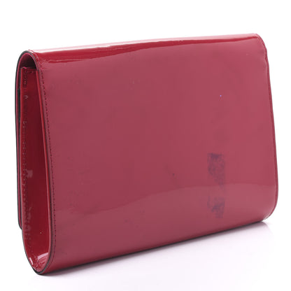 Louis Vuitton Patent Louise Clutch Rose Indien 2 of 9