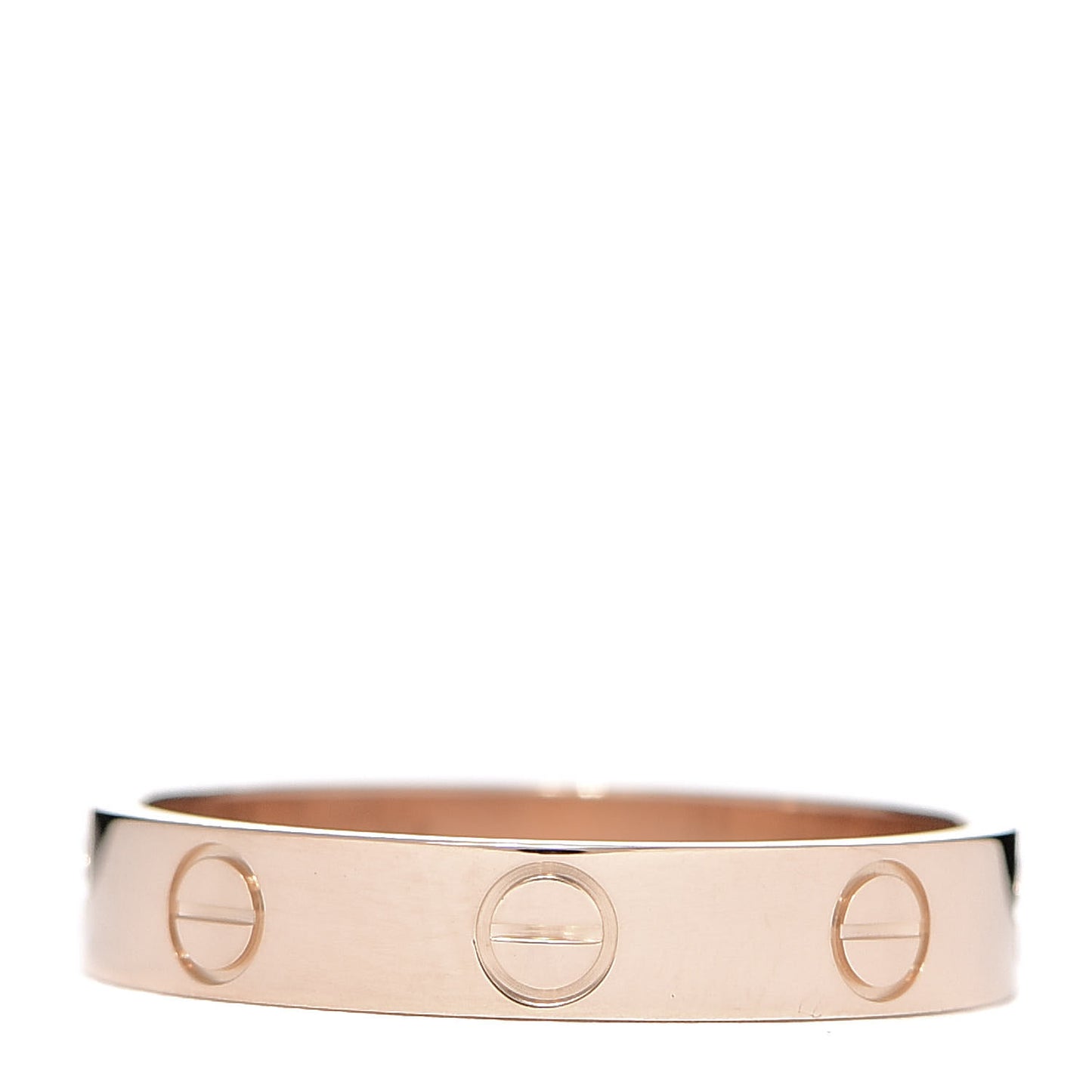 18K Pink Gold 3.5mm LOVE Wedding Band Ring 54 6.75