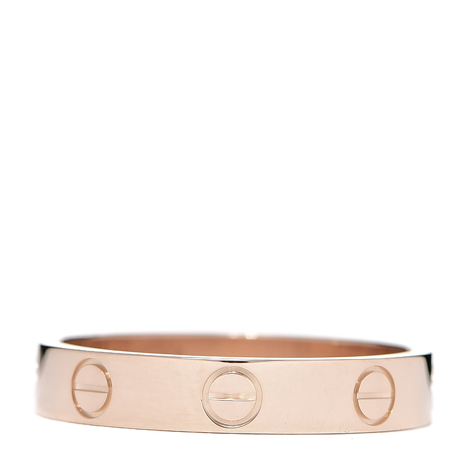 Cartier 18K Pink Gold 3.5mm LOVE Wedding Band Ring 54 6.75 3 of 5