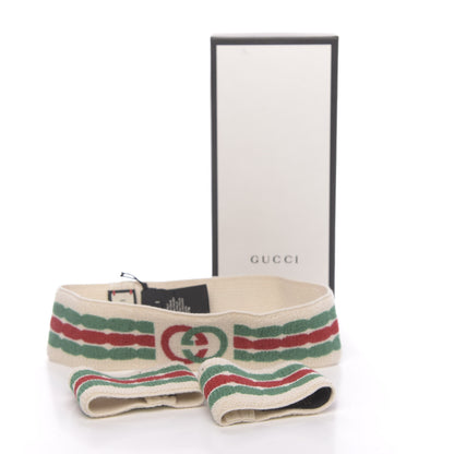 Gucci Cotton Interlocking G Headband and Wrist Set M Multicolor 5 of 5