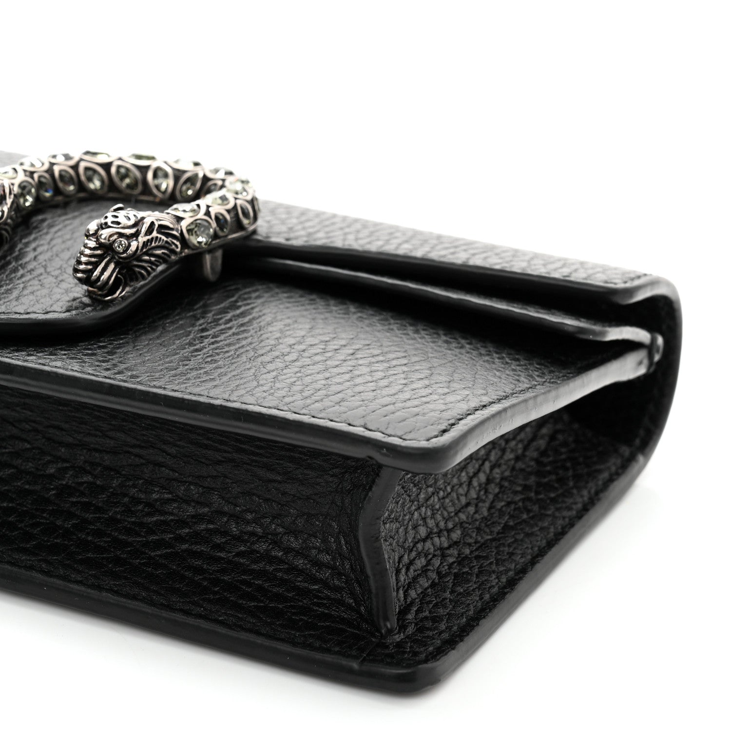 Gucci Calfskin Super Mini Dionysus Shoulder Bag Black 9 of 11
