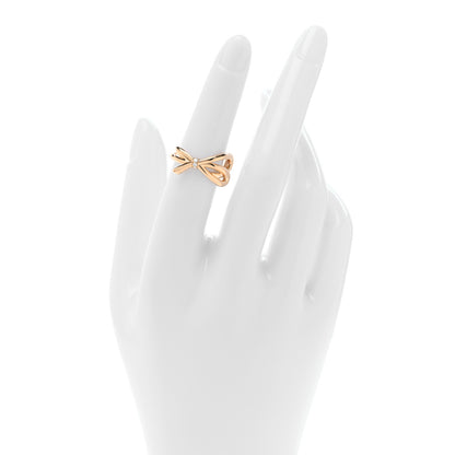 Tiffany 18K Rose Gold Diamond Bow Ring 49 5 2 of 4