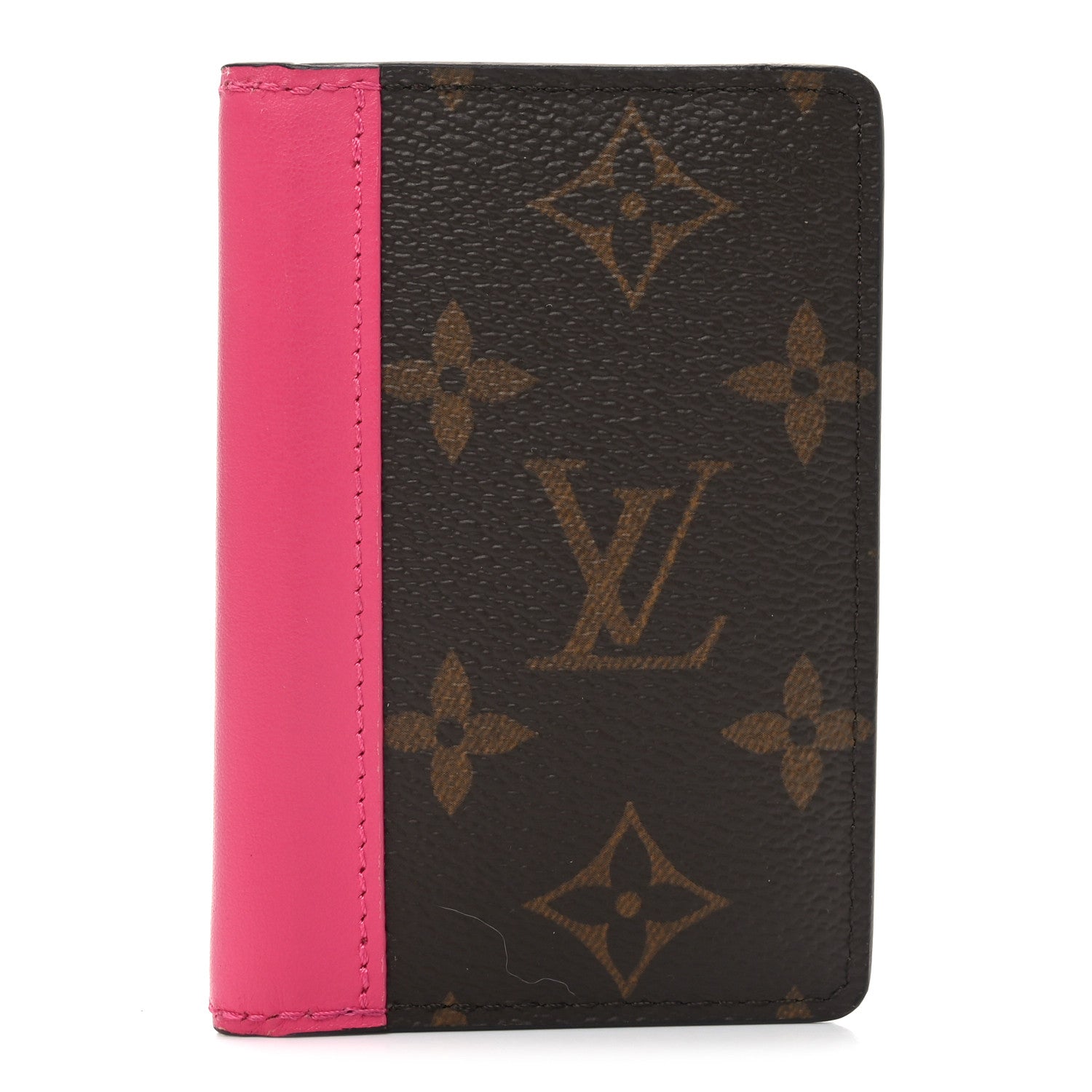 Louis Vuitton Monogram Macassar Pocket Organizer NM Fuchsia 1 of 5