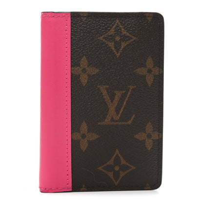 Louis Vuitton Monogram Macassar Pocket Organizer NM Fuchsia 1 of 5