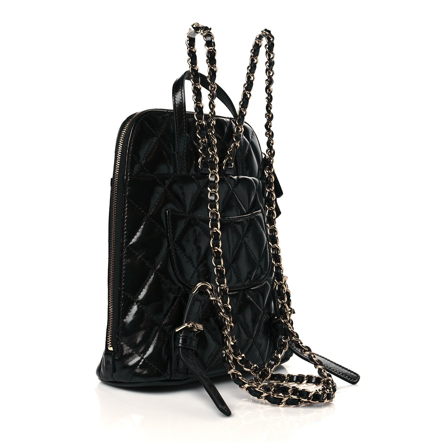 Chanel Shiny Calfskin My Pocket Backpack Black 2 of 10